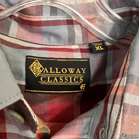 ETNIES CALLOWAY CLASSICS PLAID BUTTON SHIRT SZ YTH XL - Picture 3 of 5